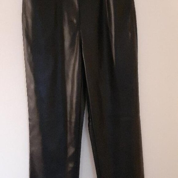 French Connection Faux Leather Pants sz4 - Picture 3 of 9